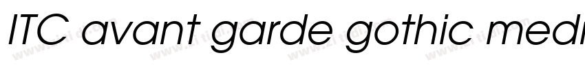 ITC avant garde gothic medium字体转换